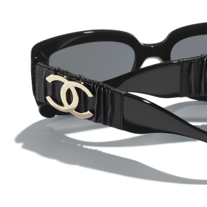 Alternative view of Kính Chanel Rectangle Sunglasses 'Black' A71480-X02123-S2214