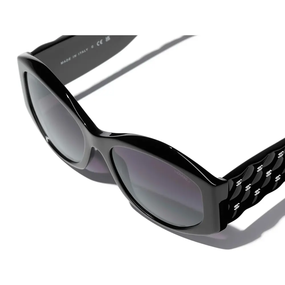 Kính Chanel Oval Sunglasses 'Black' A71515-X01081-S6016 - Ảnh 3