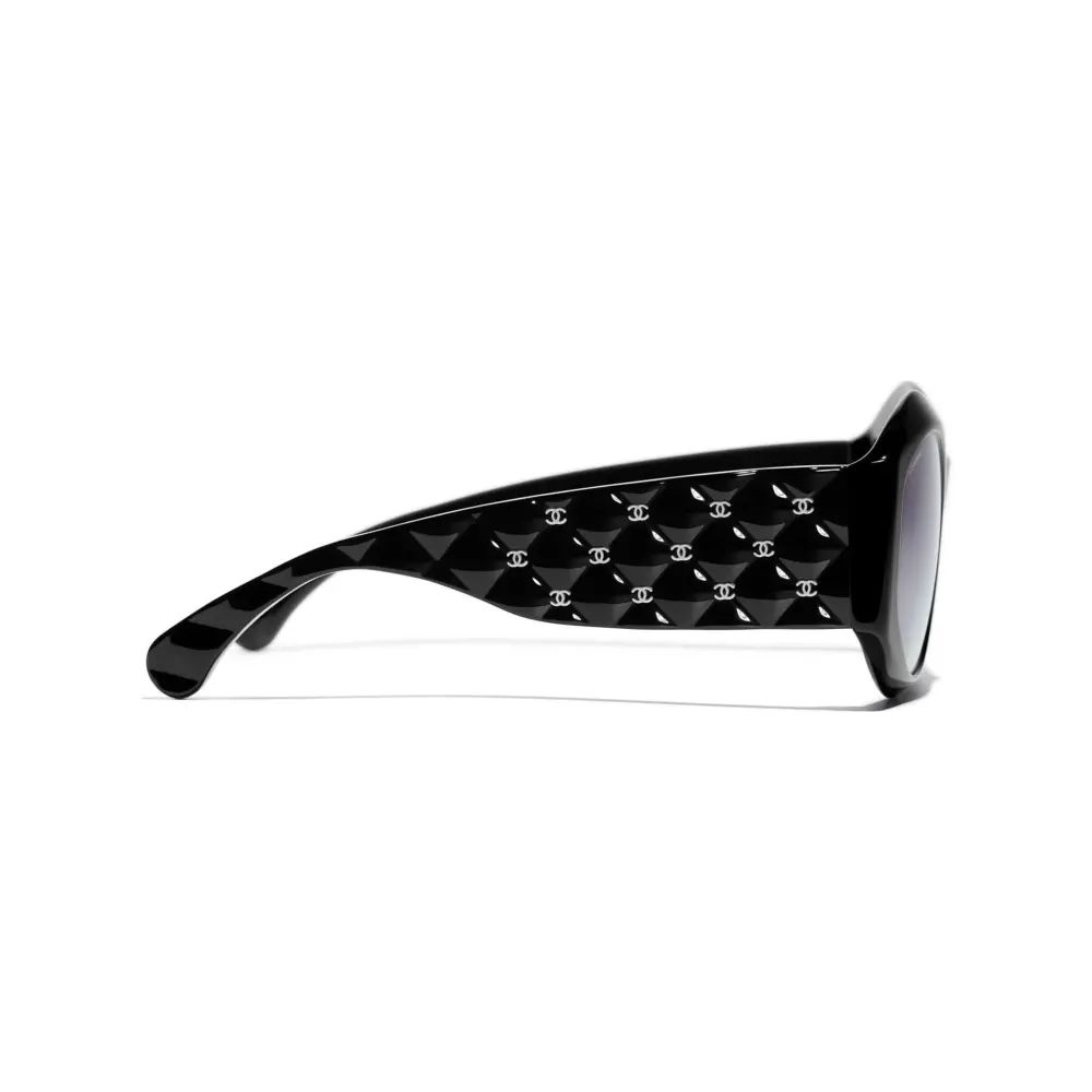 Alternative view of Kính Chanel Oval Sunglasses 'Black' A71515-X01081-S6016