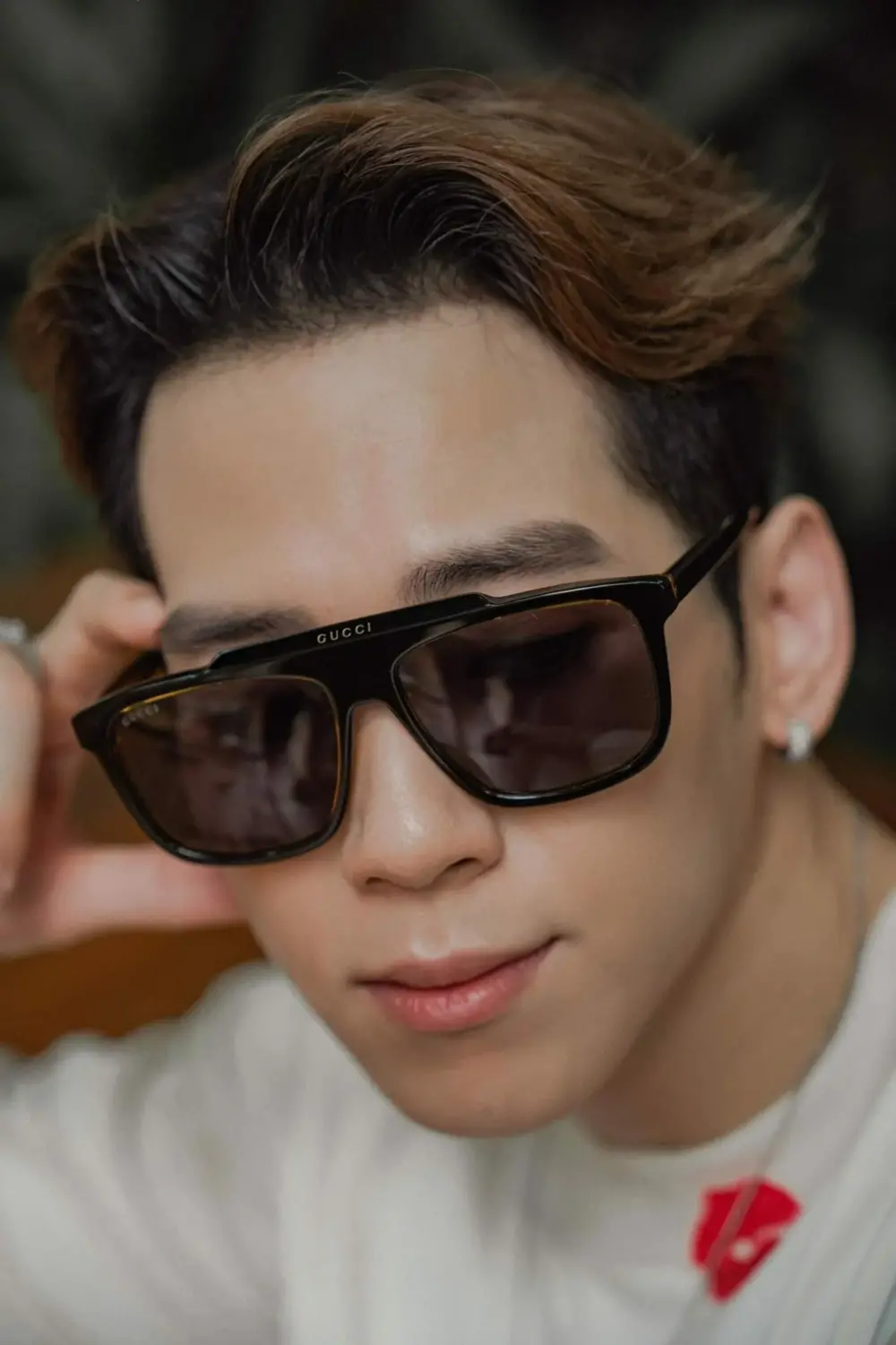 Kính Gucci Square Sunglasses 'Black Gold' GG1039S-001-58 - Ảnh 5