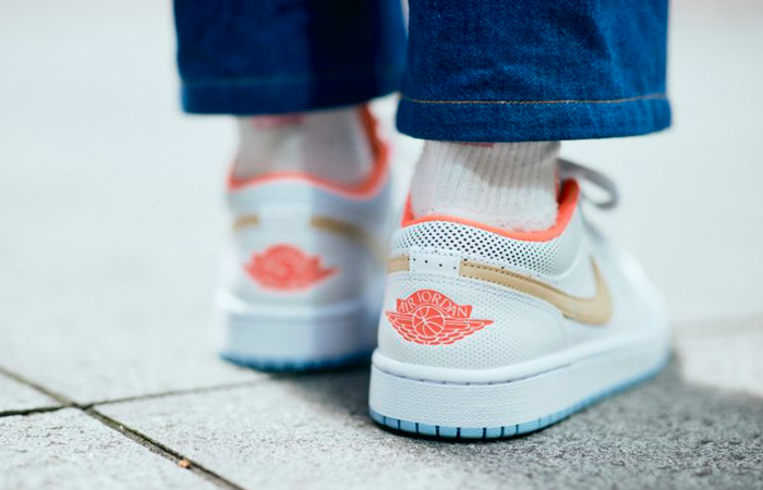 Giày Nike Wmns Air Jordan 1 Low SE 'White Sesame' DC9509-100 - Ảnh 4