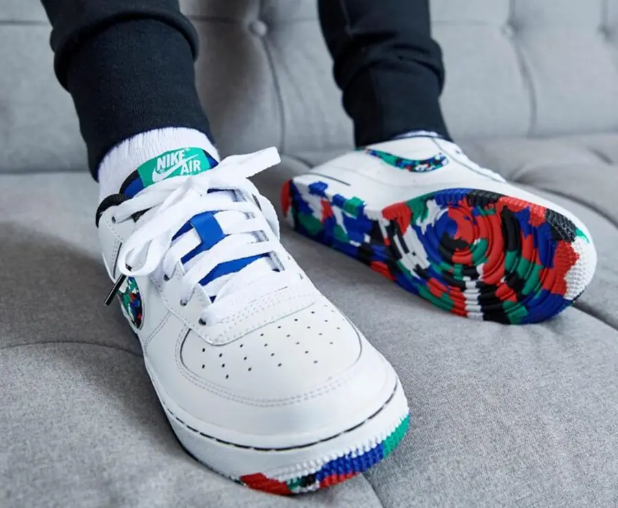 Alternative view of Giày Nike Air Force 1 Low 'Melted Crayon' CU4632-100