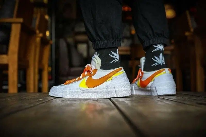 Giày Nike Sacai x Blazer Low 'Magma Orange' DD1877-100 - Ảnh 4