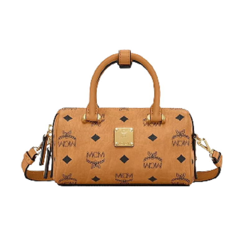 Túi MCM Mini Essential Boston Bag In Visetos 'Original Cognac' MWBAASE03CO001