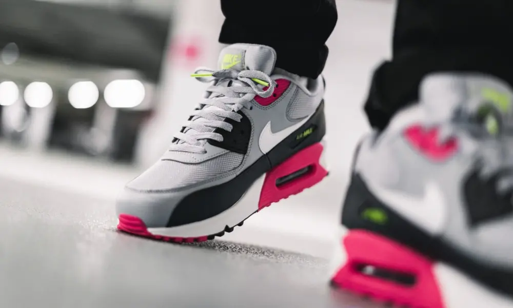 Giày Nike Air Max 90 Essential 'Grey Pink Volt' AJ1285-020 - Ảnh 4