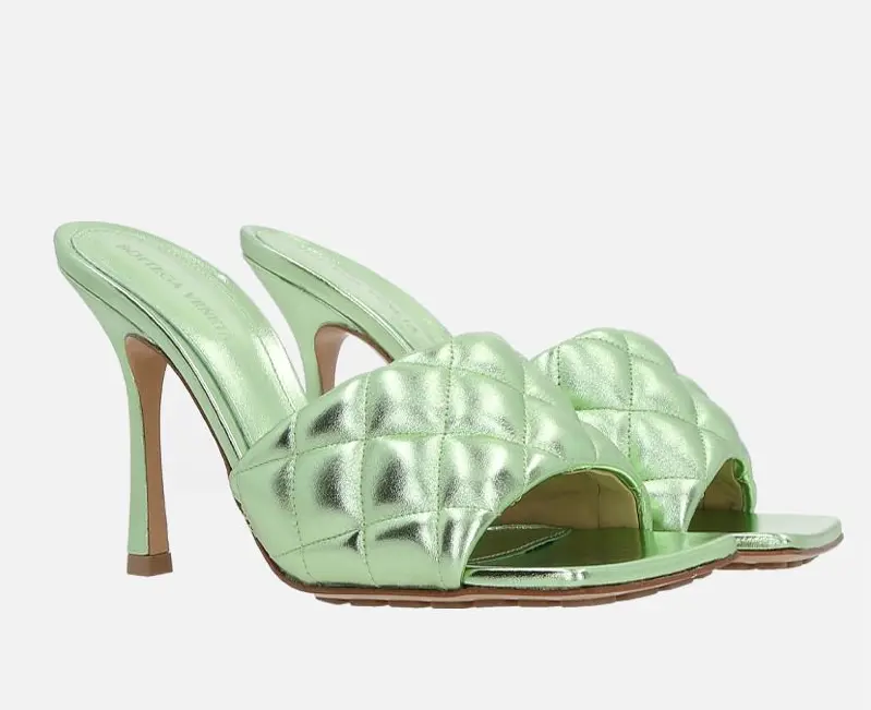 Alternative view of Giày Cao Gót Bottega Veneta Padded Mule 'Pistachio' 592015V27M03505