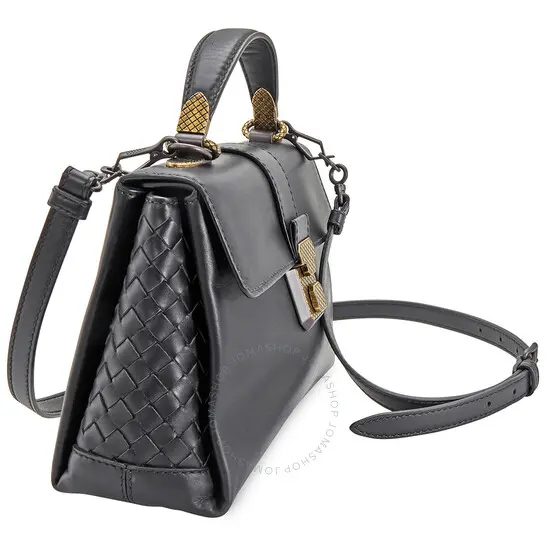 Túi Bottega Veneta Shoulder Bag Nero Calf Small Piazza Bag 498992-VALKD-1000 - Ảnh 3