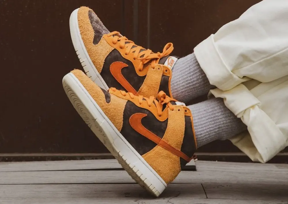 Giày Nike Dunk High Premium 'Dark Curry' DD1401-200 - Ảnh 5