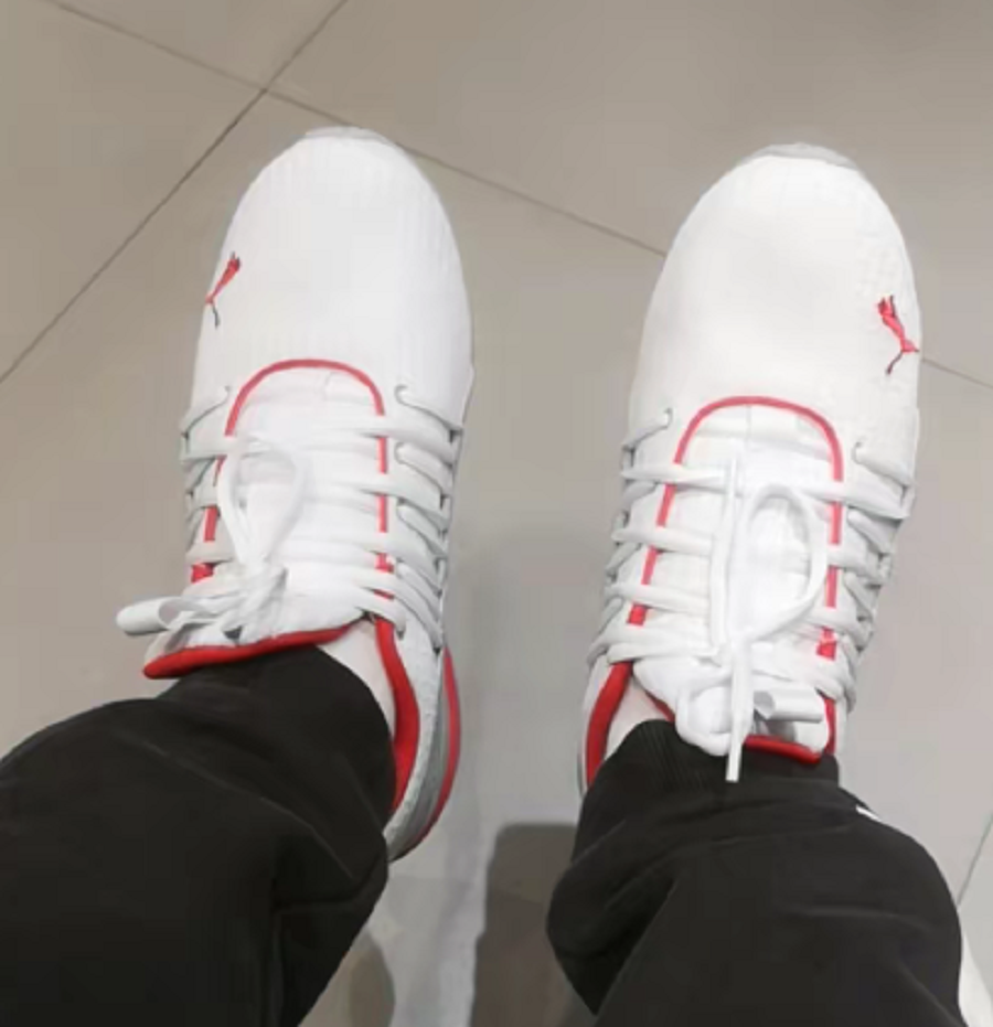 Giày Puma Axelion Block Men's 'White Red' 193148-02 - Ảnh 2