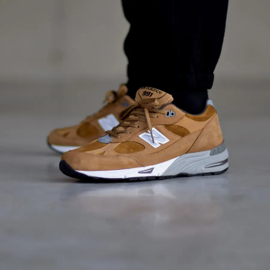Giày New Balance 991 Made In UK Brown M991PNT - Ảnh 4