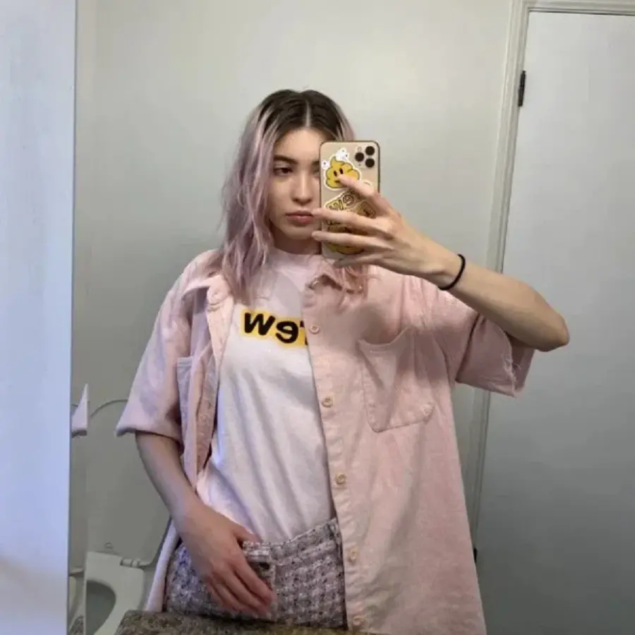 Áo Drew House Secert SS Pink Tee - Ảnh 4