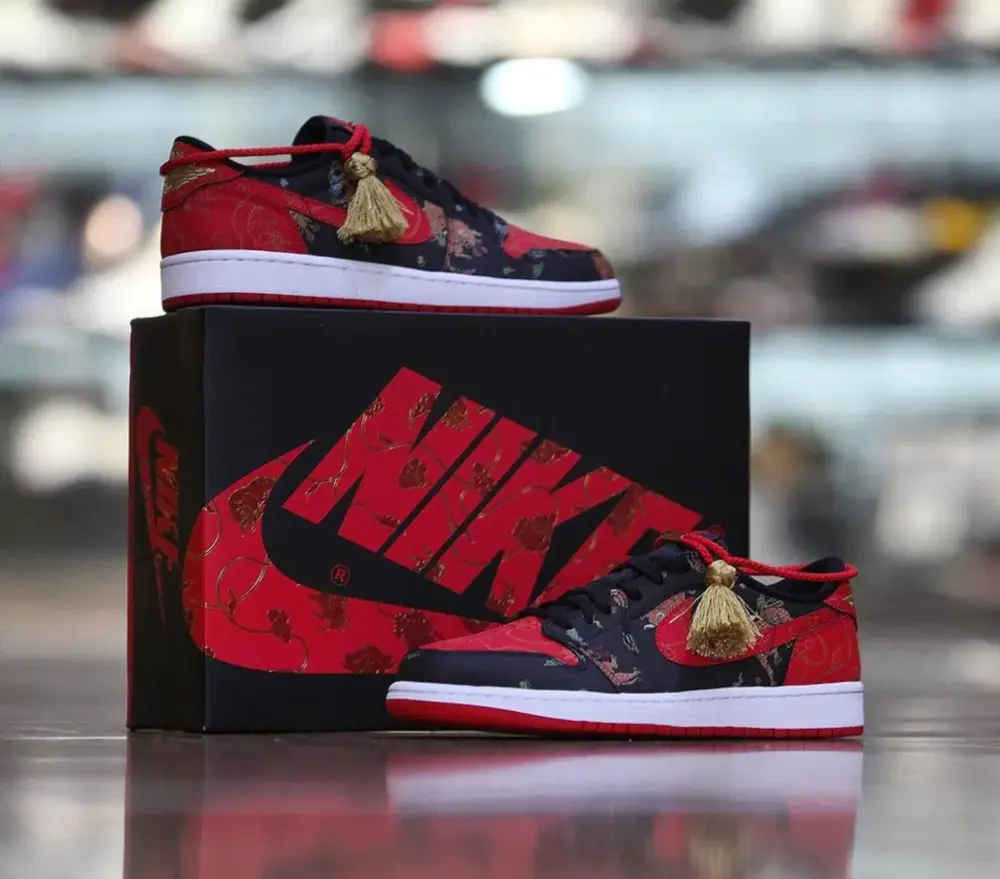 Giày Nike Air Jordan 1 Low OG 'Chinese New Year' DD2233-001 - Ảnh 5