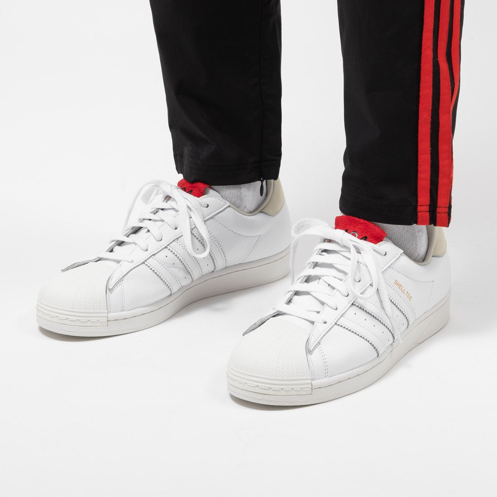 Giày Adidas 424 x Superstar Shell Toe 'White Scarlet' FW7624 - Ảnh 3