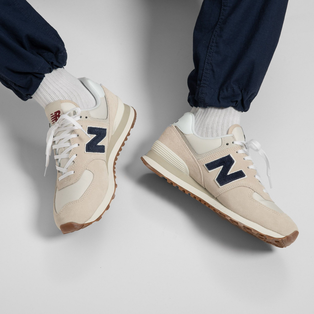 Giày New Balance 574 Running 'Beige Navy' ML574SCD - Ảnh 3