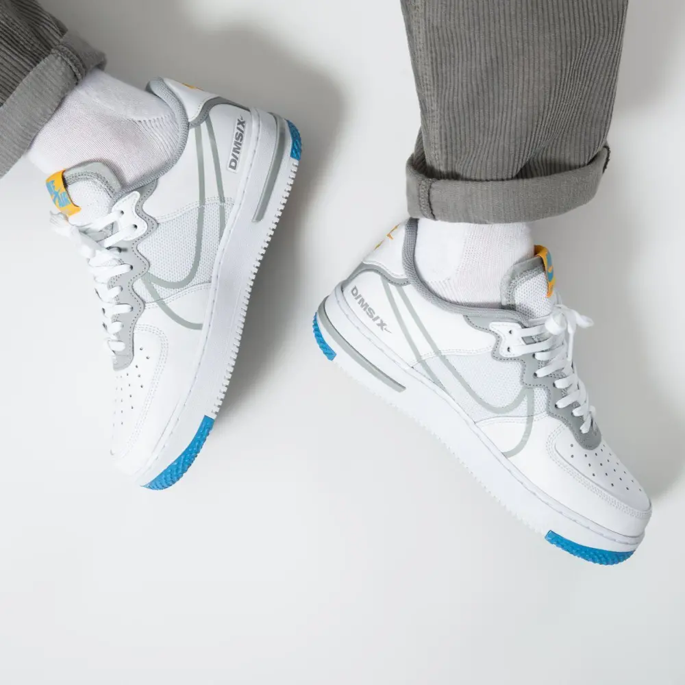 Alternative view of Giày Nike Air Force 1 React 'Smoke Grey Gold' CT1020-100