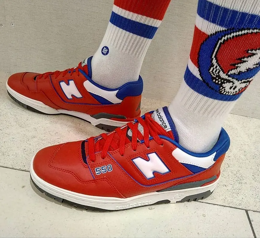 Giày New Balance 550 'Red Royal' BB550MD1 - Ảnh 5