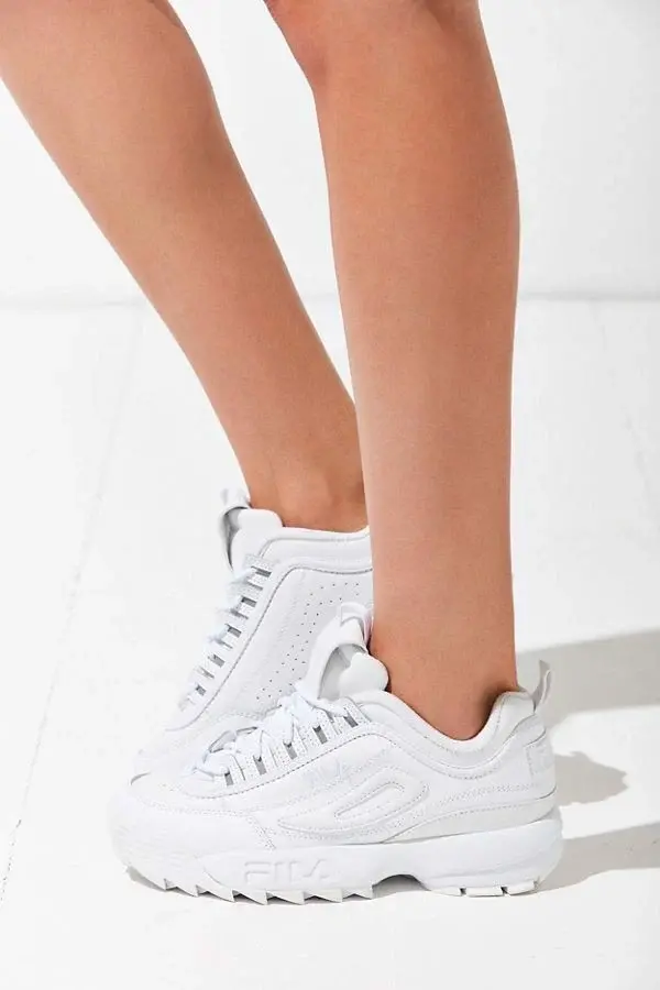 Giày FIla Disruptor 2 'Triple White' FW02936-148 - Ảnh 4