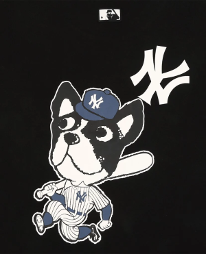 Alternative view of Áo MLB Bark Short Sleeve New York Yankees Black 31TSCM031-50L