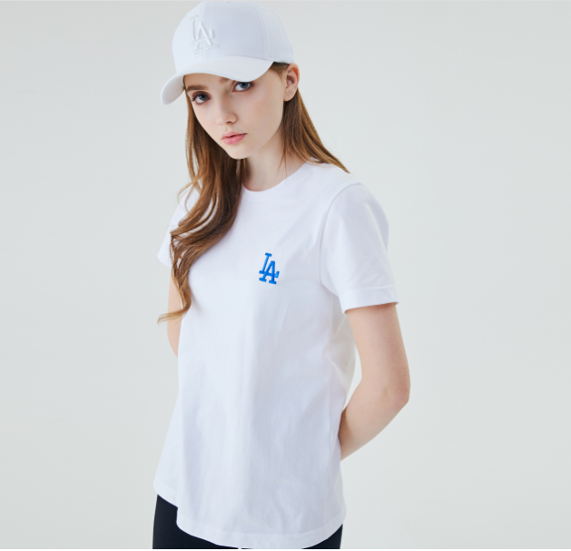 Áo MLB Basic Back Big Logo Short Sleeve LA Dodgers 31TS03131-07W - Ảnh 4