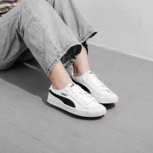 Alternative view of Giày Puma Smash Vulc Leather Trainers 359622-10