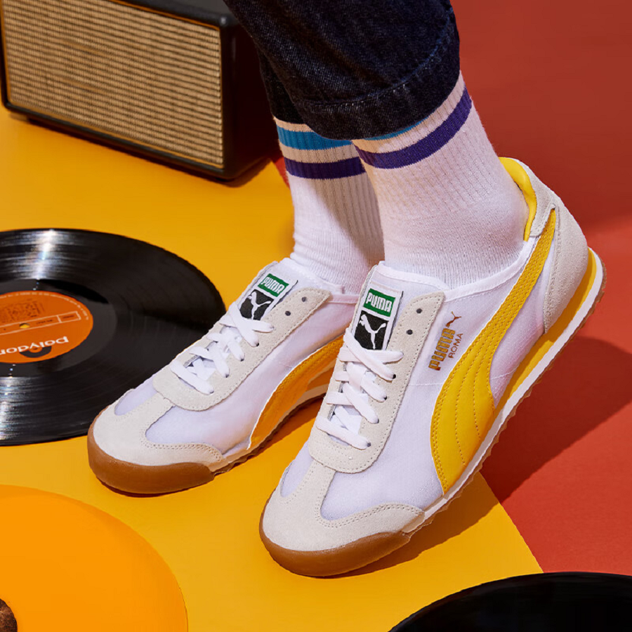 Giày Puma Roma OG 'White Yellow Gold' 387241-04 - Ảnh 5