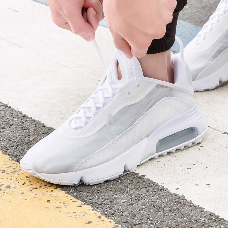 Giày Nike Air Max 2090 'Triple White' BV9977-100 - Ảnh 4