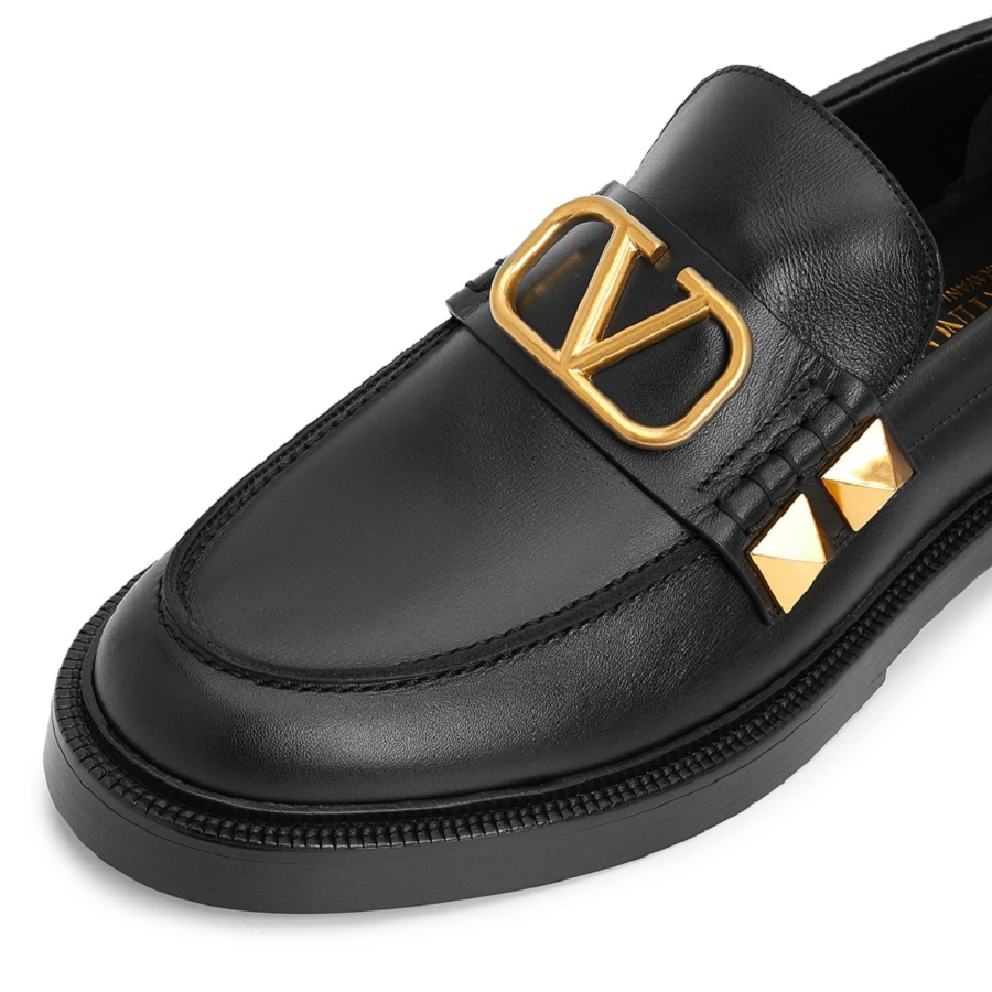 Giày Valentino Stud Signed 'Black' S0F09ELI-0NO - Ảnh 3