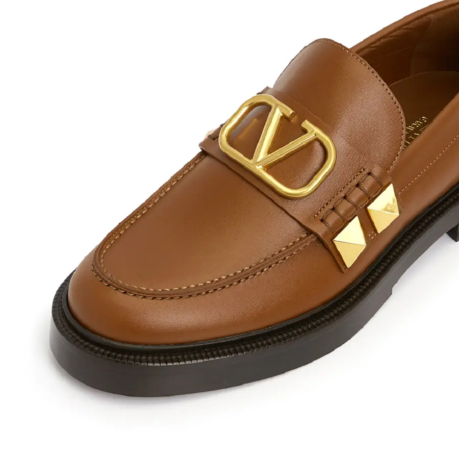 Giày Valentino Stud Signed 'Brown' S0F09ELI-L94 - Ảnh 3