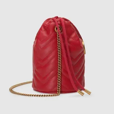Túi Gucci GG Marmont Mini Bucket Bag 575163 DTDRT 6433 - Ảnh 5