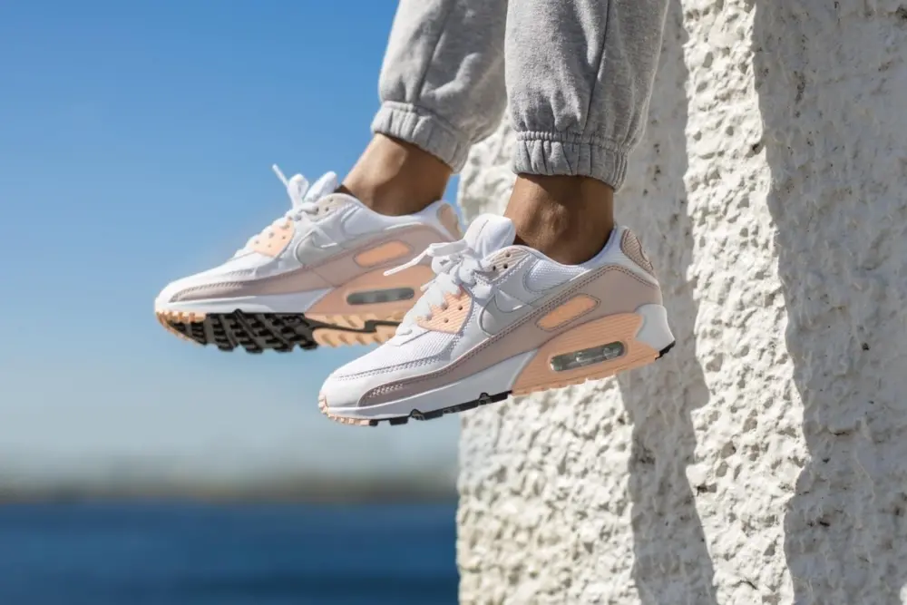 Giày Nike Air Max 90 'White Barely Rose' (W) CT1030-101 - Ảnh 5
