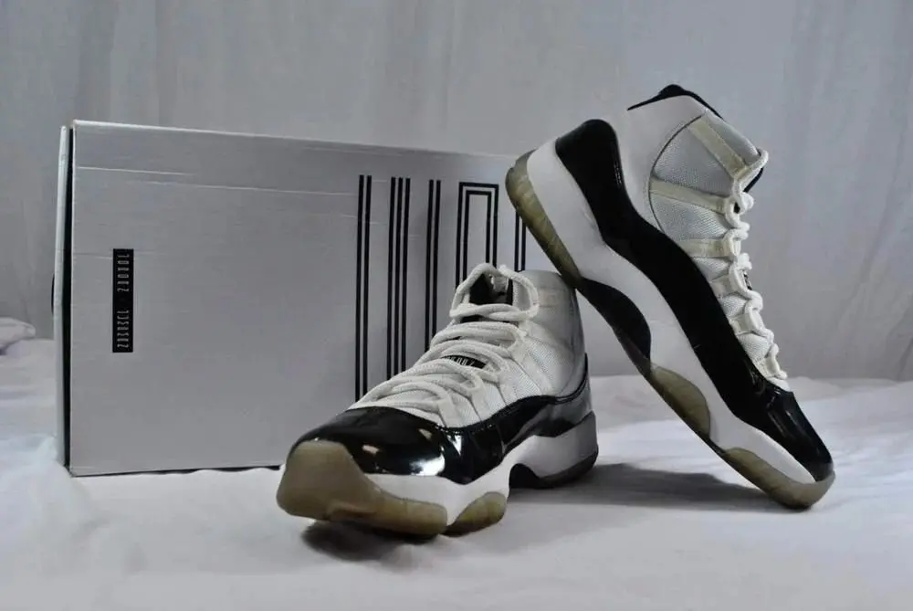 Giày Nike Air Jordan 11 Retro 'Concord' 2011 378037-107 - Ảnh 9