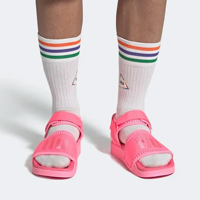 Dép Adidas Pharrell x Adilette 2.0 Sandal 'Hyper Pop' FU7612 - Ảnh 5