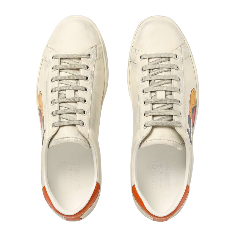 Giày Disney x Gucci Ace Low 'Mickey Mouse Ivory' 60369-AYO70-9591 - Ảnh 4