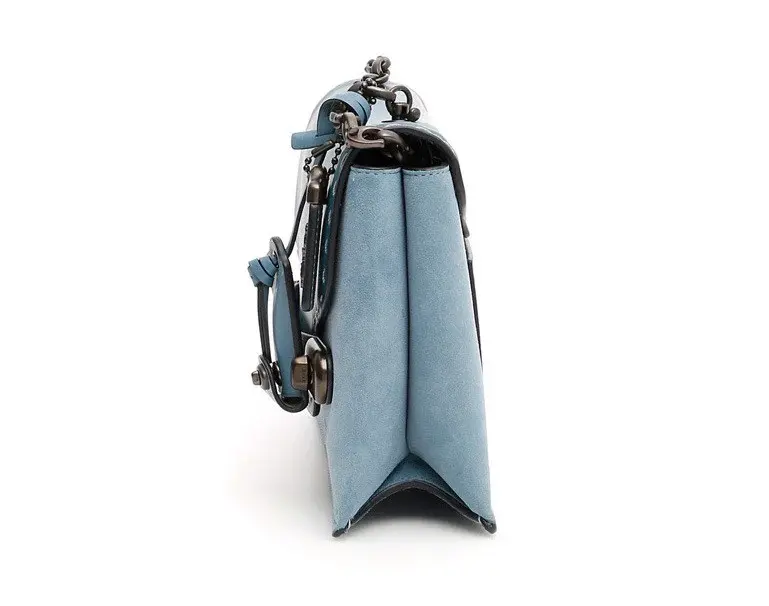 Alternative view of Túi Coach Swagger Chain Crossbody In Colorblock Blue 25833 BPCMB