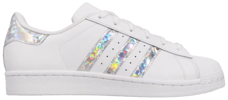 Giày Adidas Superstar 'White Holographic Stripes' F33889