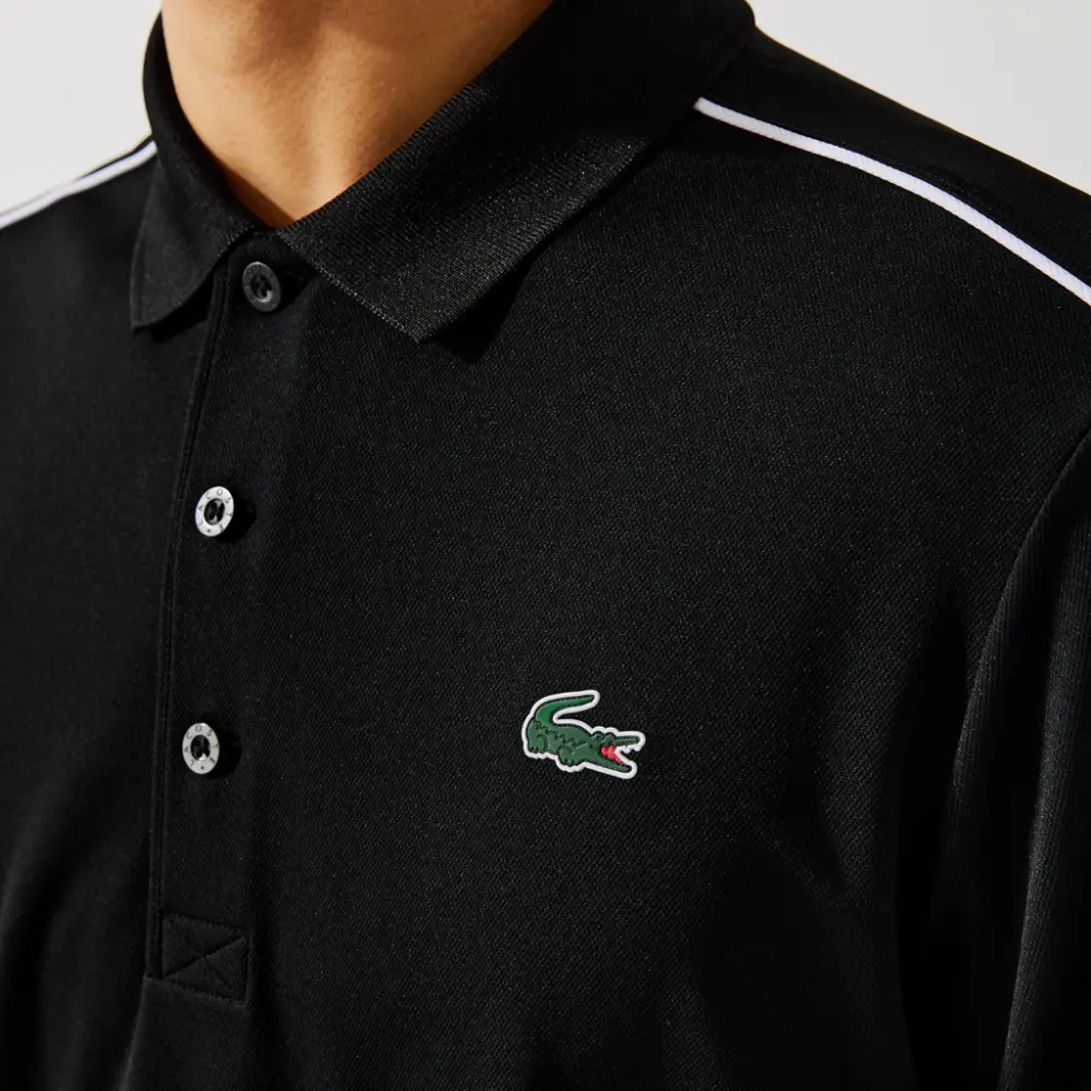 Áo Lacoste Sport Erkek Regular Fit Siyah Polo 'Black' DH2094-258 - Ảnh 4