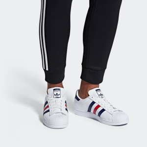 Alternative view of Giày Adidas Superstar 'White Red Blue' FV3033