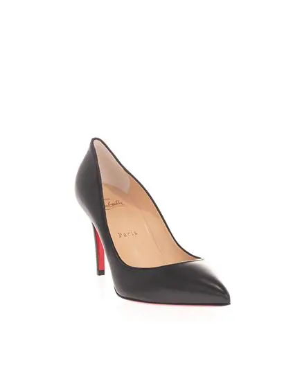 Giày Cao Gót Christian Louboutin Pigalle Nappa Shiny 85 'Black' 3160522BK01 - Ảnh 3