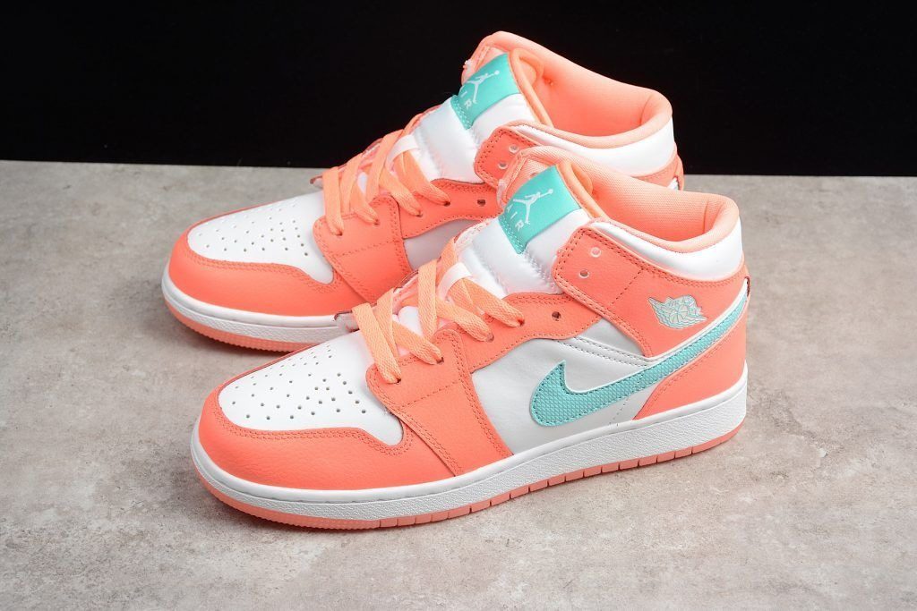 Giày Nike Air Jordan 1 Mid GG 'Crimson Pulse' 555112-814 - Ảnh 3