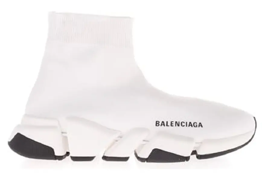 Giày Balenciaga Speed 2 Snearkers In White 617196 W1702 9014