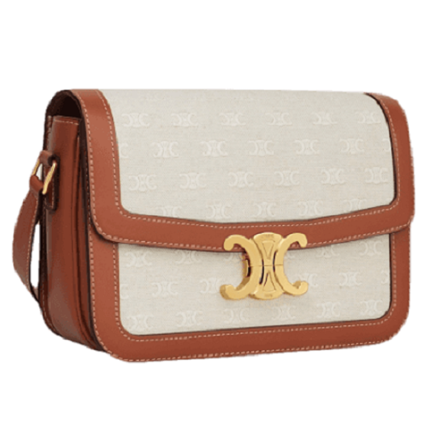 Túi Celine Classique Triomphe Calfskin 'Natural Tan' 191242FDT-02NT-1 - Ảnh 4