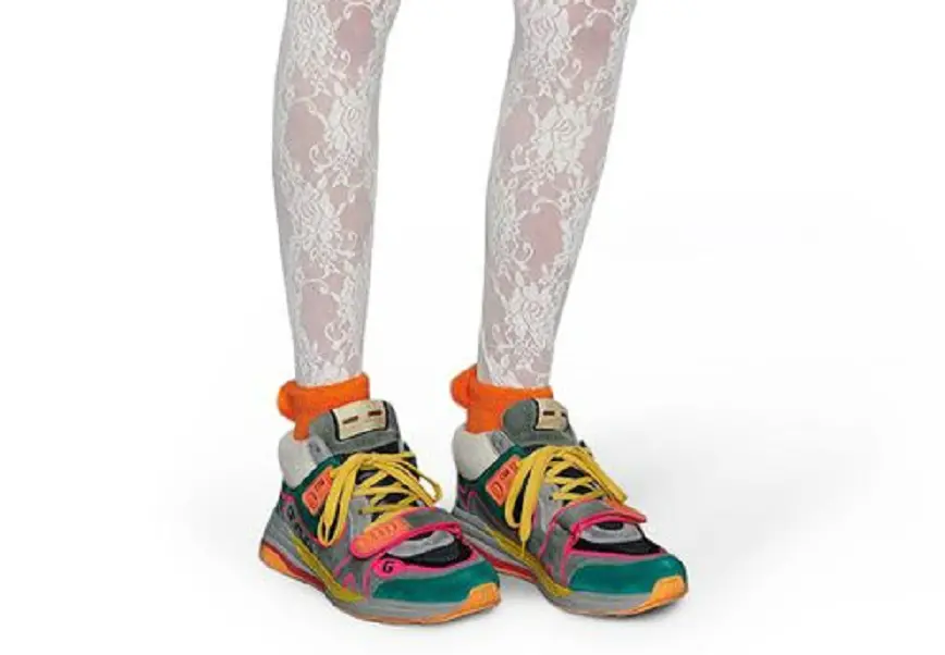 Giày Gucci Ladies Ultrapace Mid-Top 598987-0PVZ0-3185 - Ảnh 6