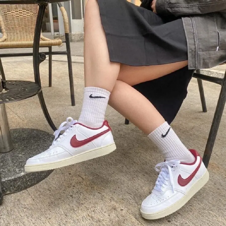 Giày Nike Court Vision ‘White Red Gold’ DH3158-106 - Ảnh 3