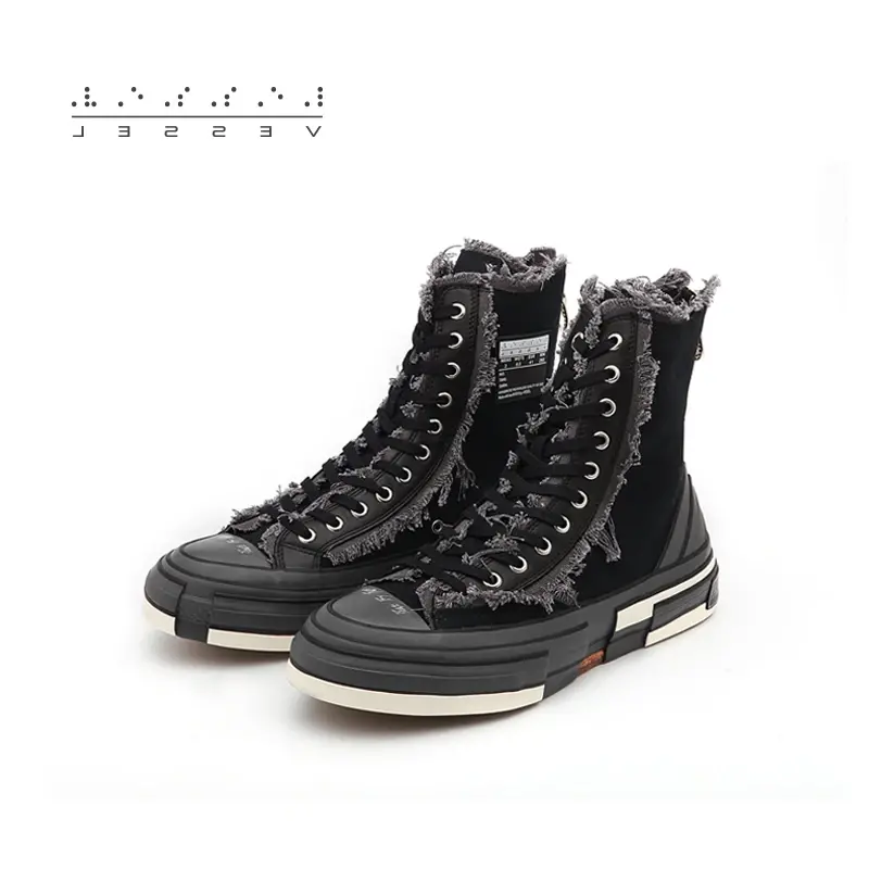 Alternative view of Giày Xvessel G.O.P. Highs for Yohji Yamamoto BLACK