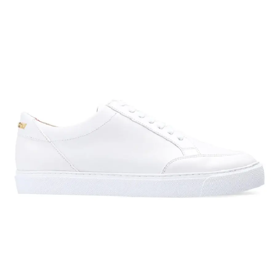 Giày Burberry Logo Detail Leather 'White' 80432101
