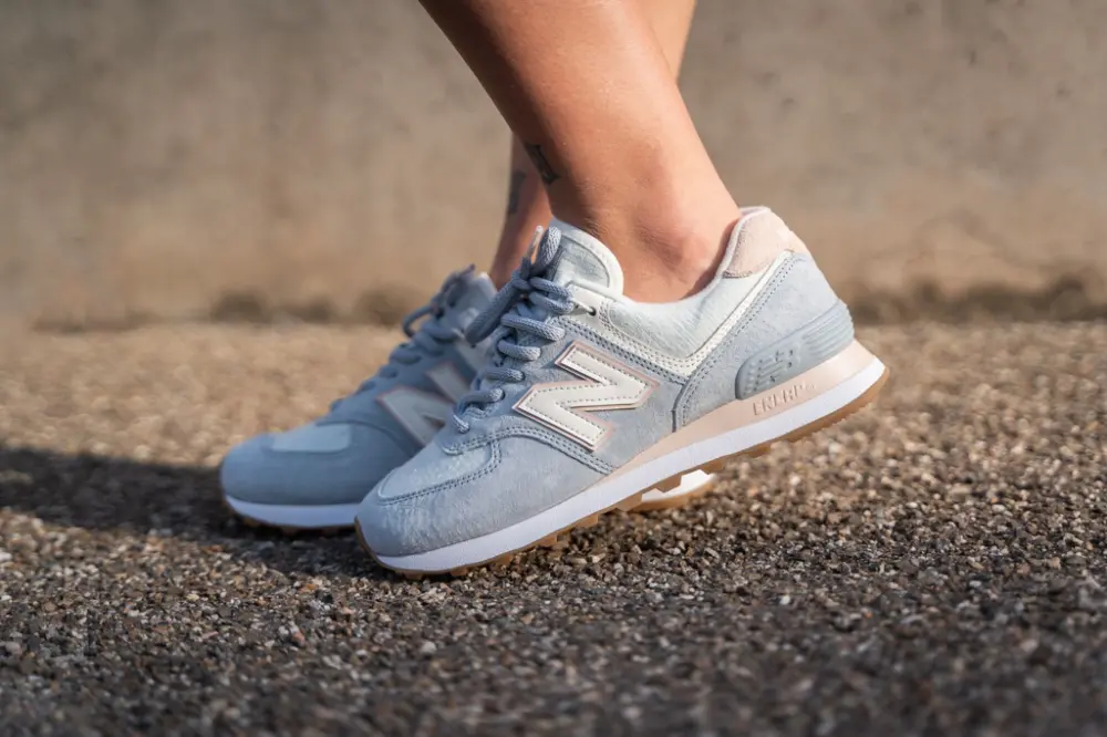 Giày New Balance Wmns 574 'Light Slate Fog' WL574SUO - Ảnh 4