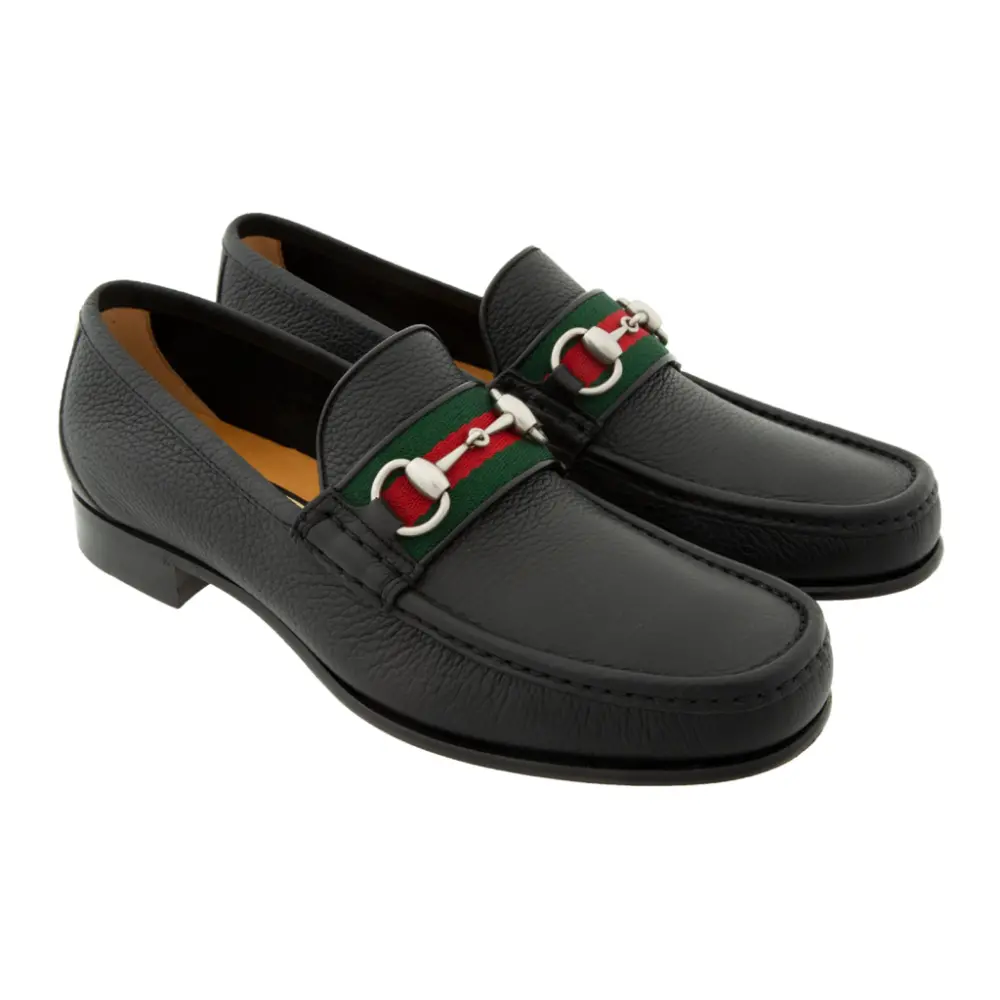 Giày Gucci Horsebit Loafer Black 673819-1WQ10-1067 - Ảnh 3