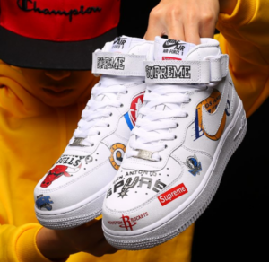 Alternative view of Giày Nike Supreme Air Force 1 07 'White' AQ8017-100