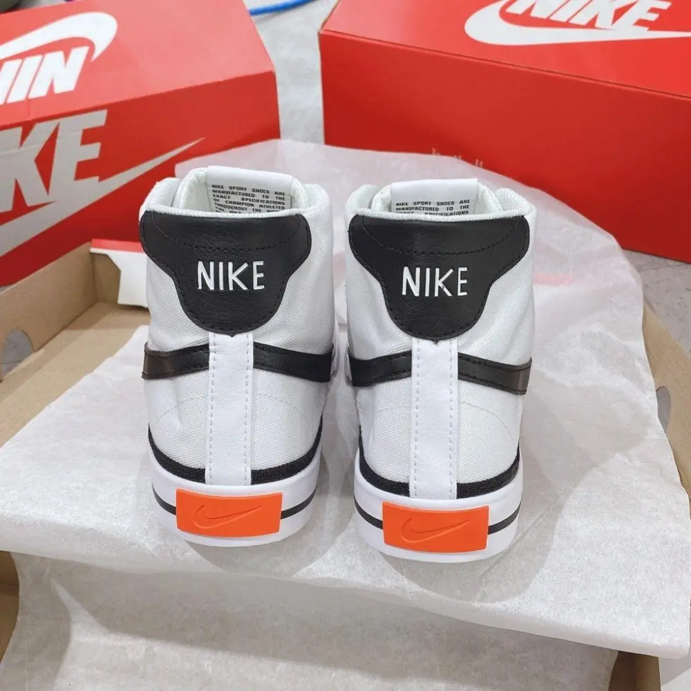 Giày Nike Court Legacy Canvas Mid 'White' DD0162-100 - Ảnh 6
