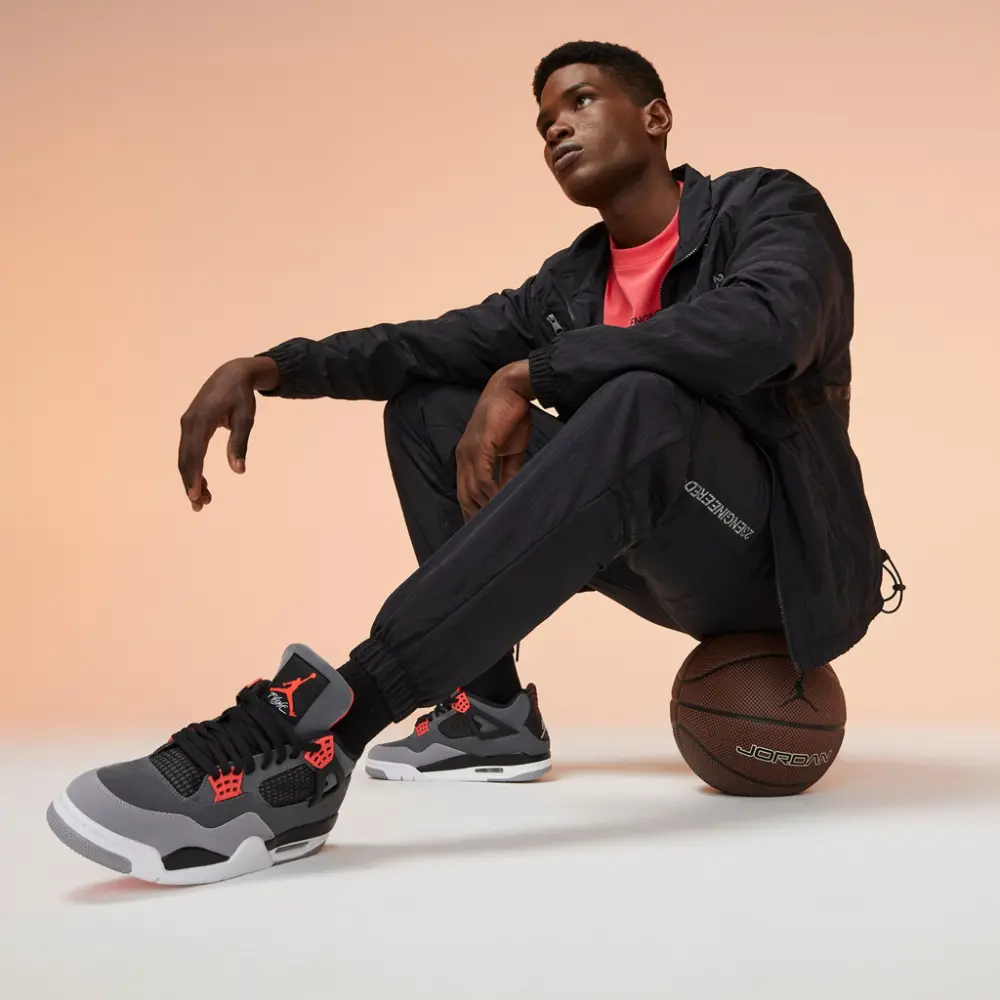 Giày Nike Air Jordan 4 Retro Infrared 'Dark Grey' DH6927-061 - Ảnh 4
